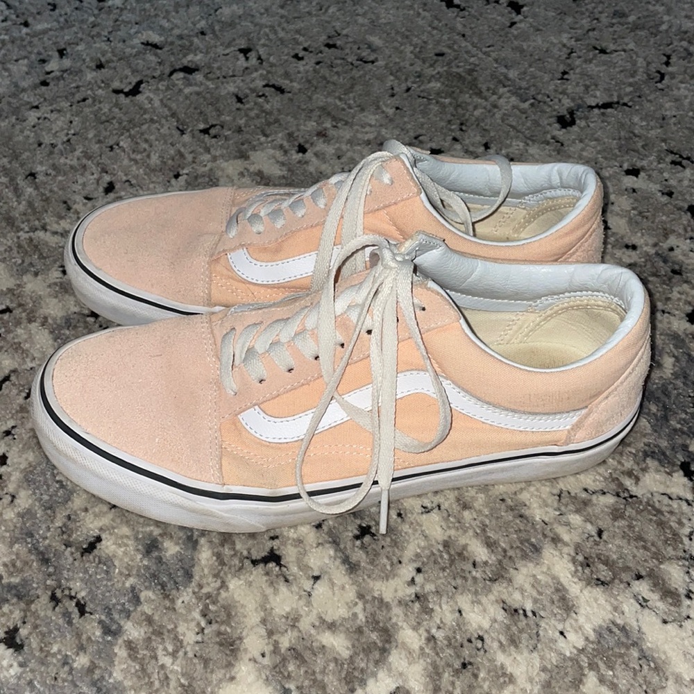Peach low top Vans